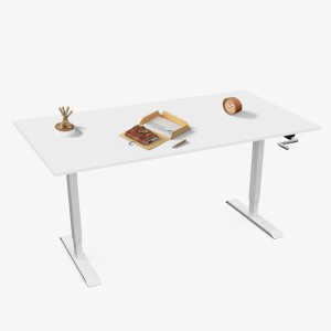 Height Adjustable Standing Workstation with Foldable Handle